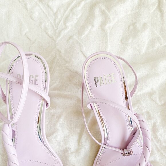 PAIGE Women's Leslie Ankle Strap High Heel Sandals Size 9 - Picture 7 of 8